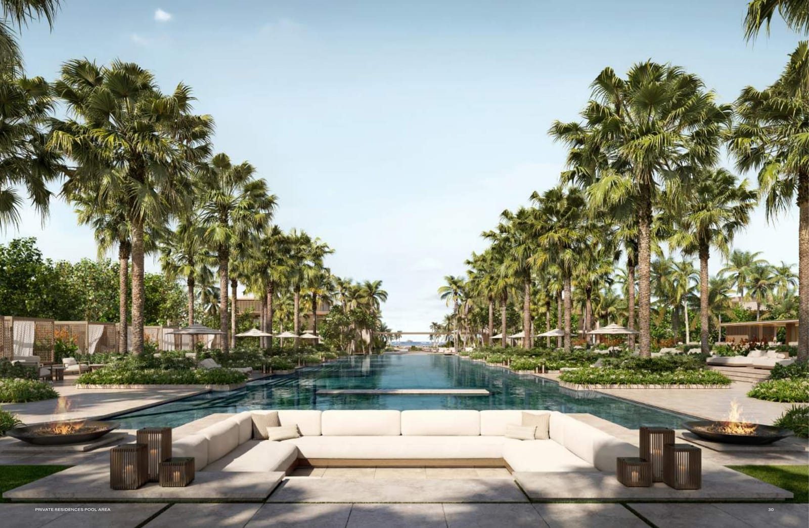 Four Seasons Private Residences, Saadiyat Beach — resort pool palms